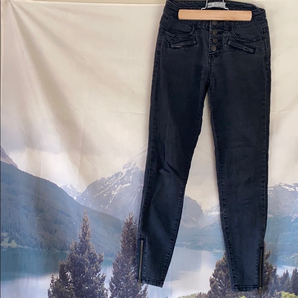 🌚Zipper Jeans